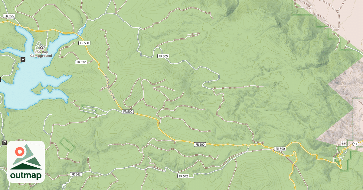 Map of FRENCH CREEK