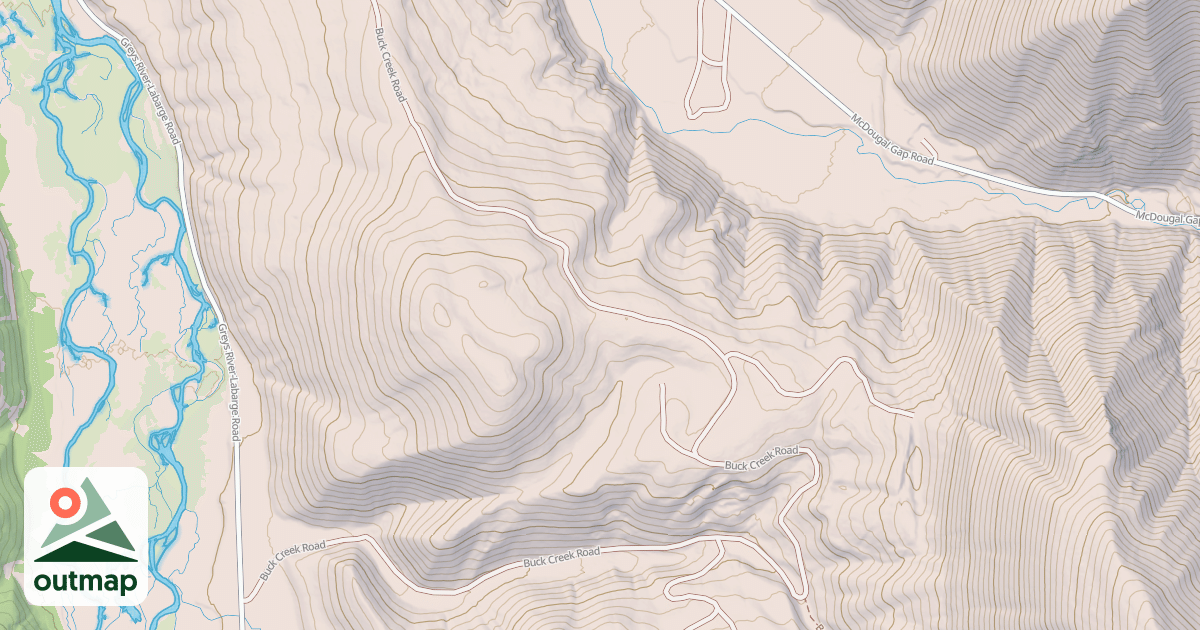 Map of BUCK CREEK