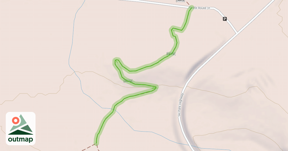 Map of Huckleberry Loop (South)