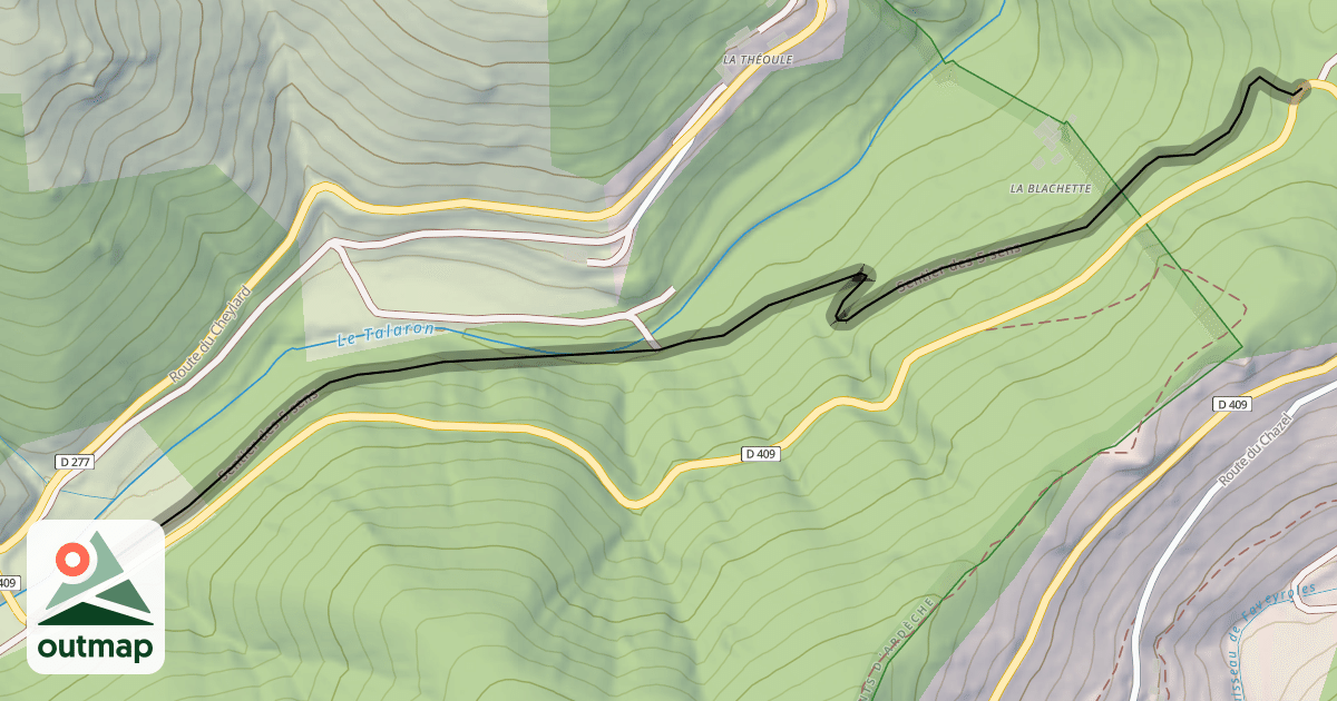 Map of Sentier des 5 sens