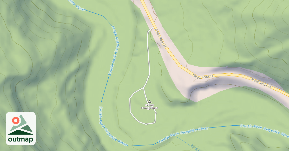 Map of ISLAND CAMP