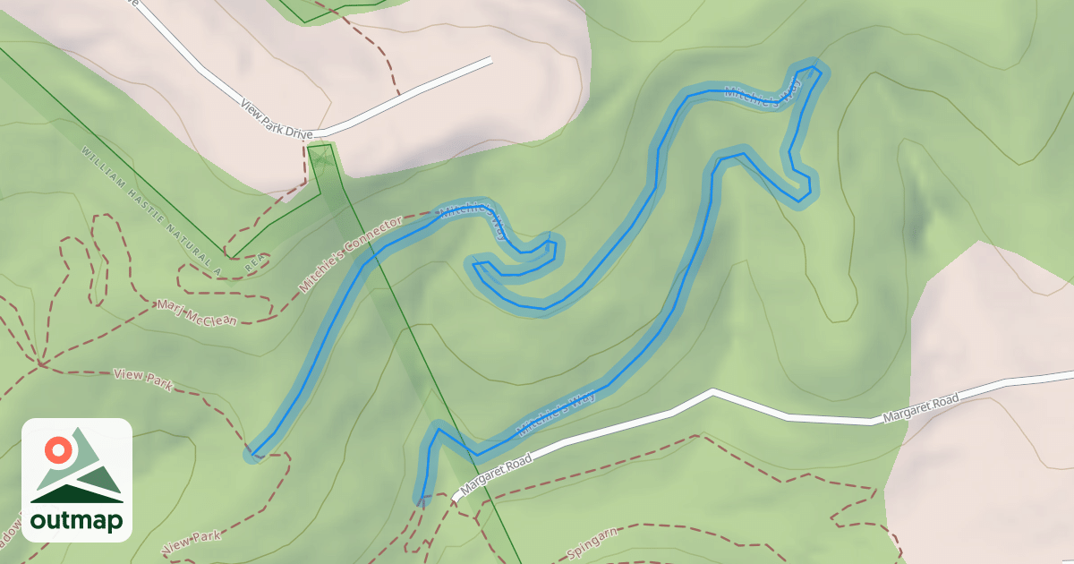 Map of Mitchie's Way