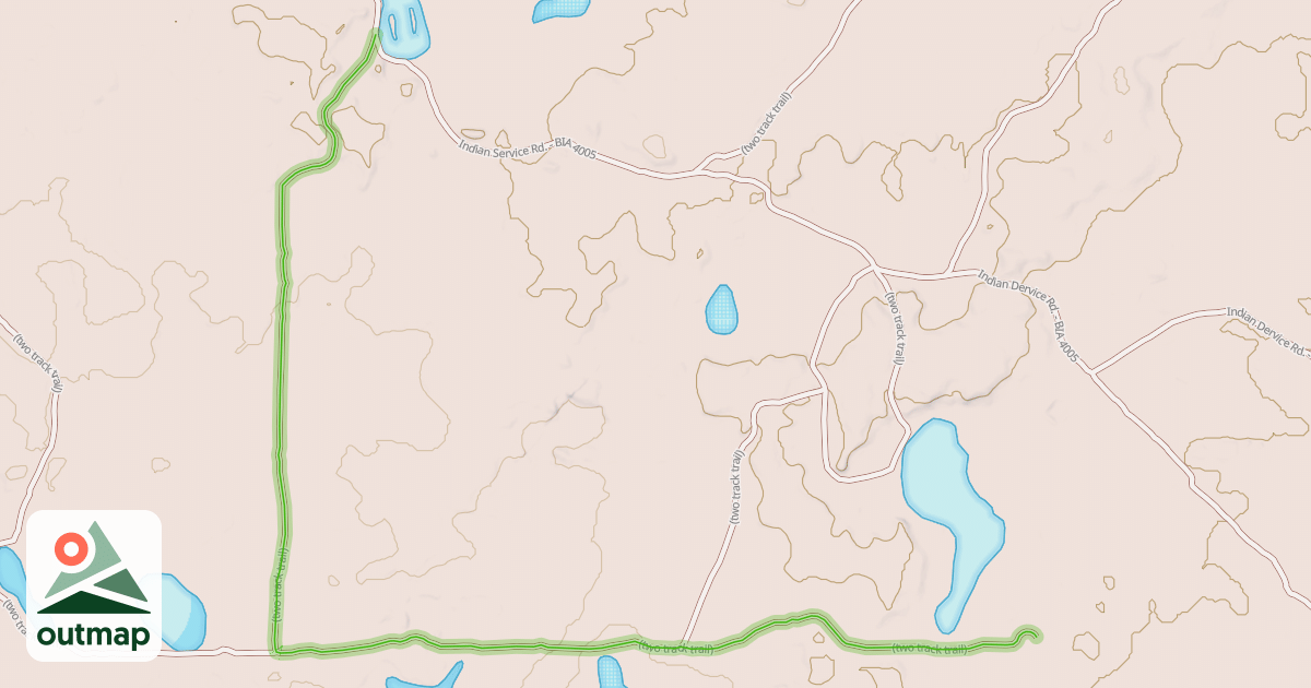 Map of (two track trail)