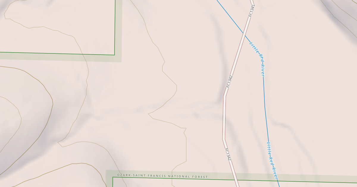 Map preview of USFS National Forest System Roads {729D20B9-DBA7-4188-AAD2-158520981A62}