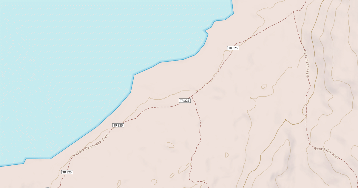 Map preview of Inht Access: Bear Lake Trail