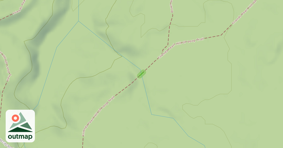 Map of Friends Pearl Hill SP Loop Trail