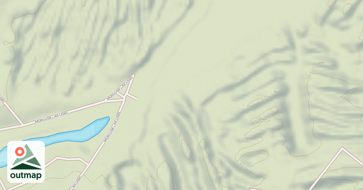 Map of Interlake State Recreation Area Trails in Warrick