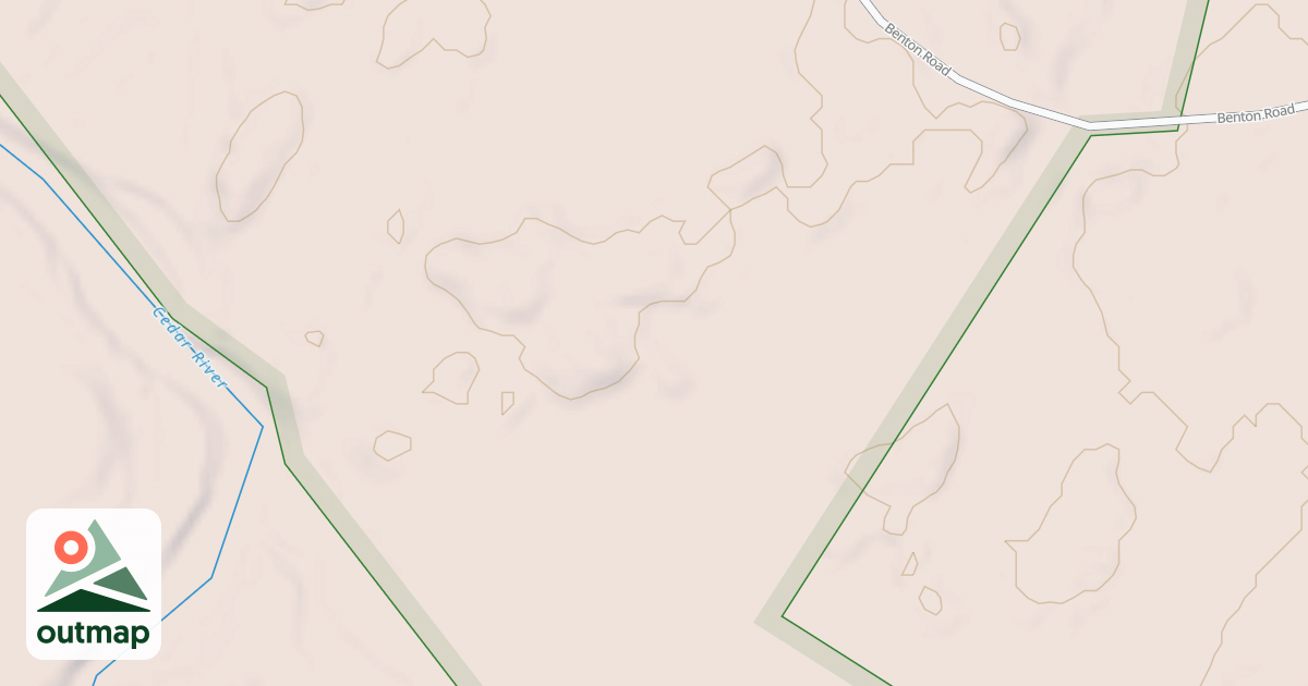 Map of Benton Road Trail
