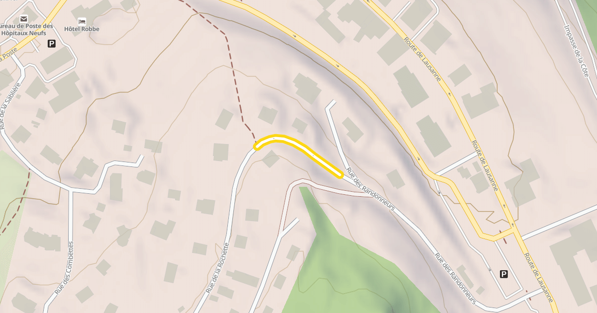 Map preview of Rue de la Rochette