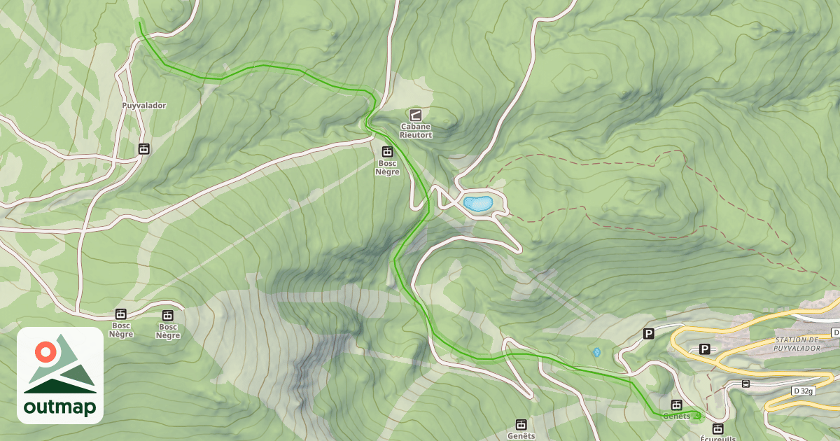 Map of Grand Tétras