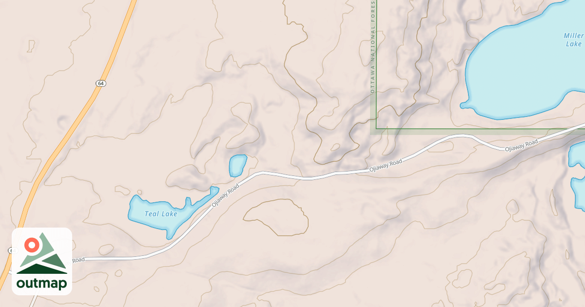 Map of Bessemer Snowmobile #1 S