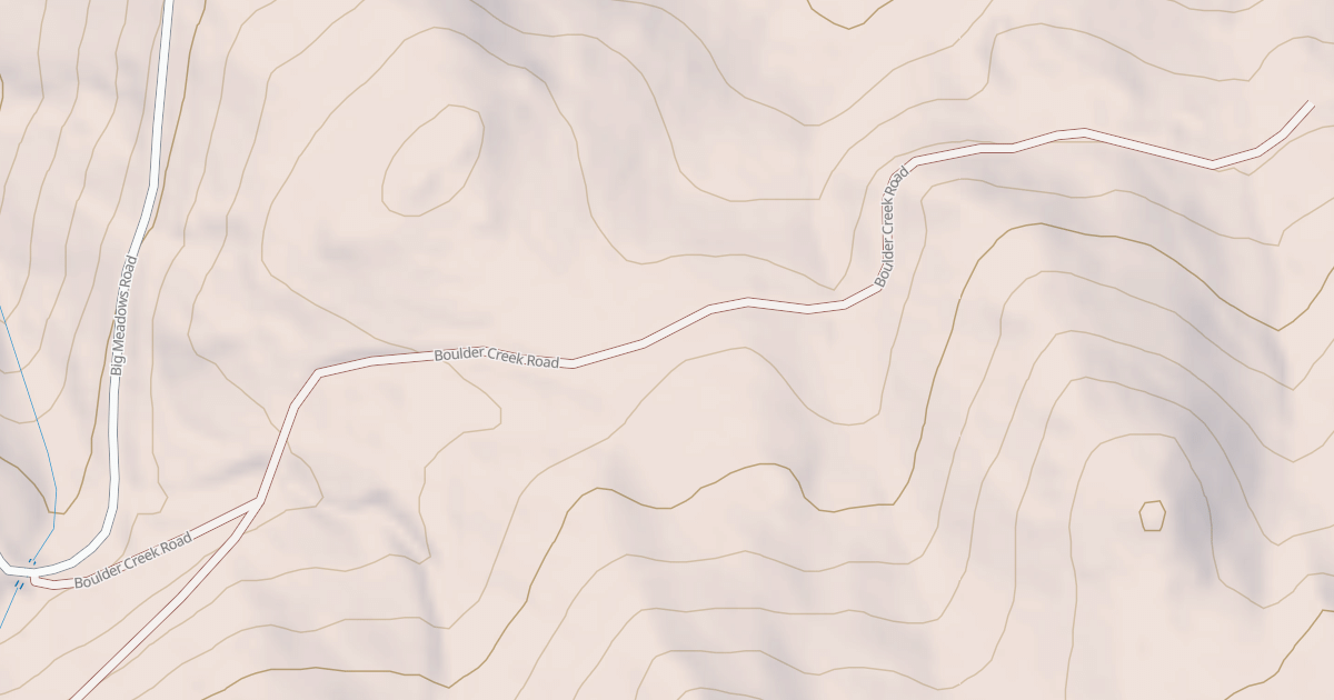 Map preview of BOULDER CREEK