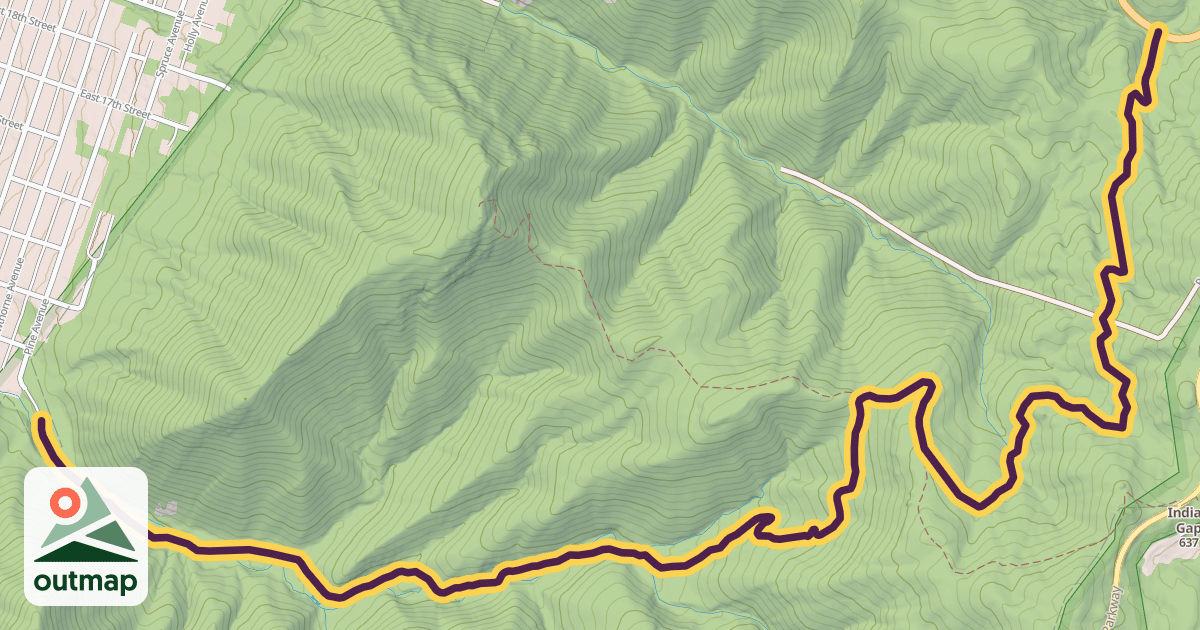 Map of Reservoir Hollow Trail