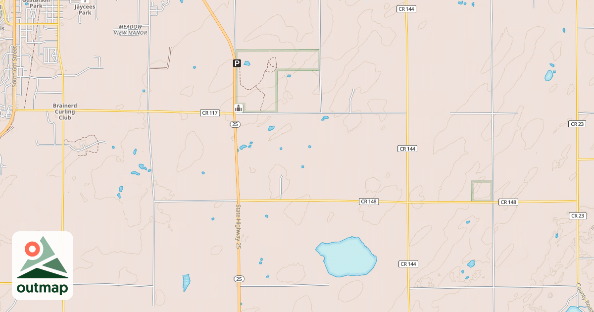 Map of Crow Wing Southern Loop