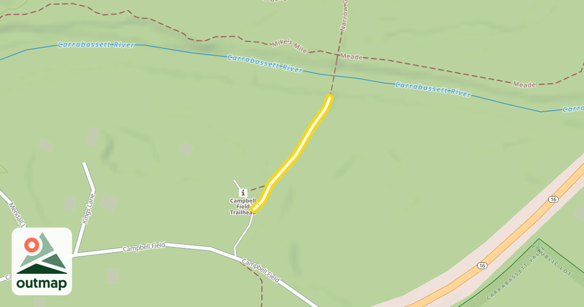 Map of Narrow Gauge Pathway