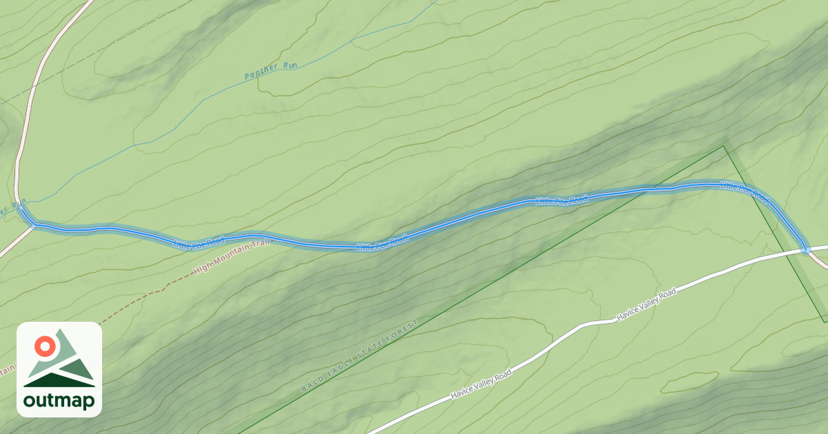 Map of Little Poe Road