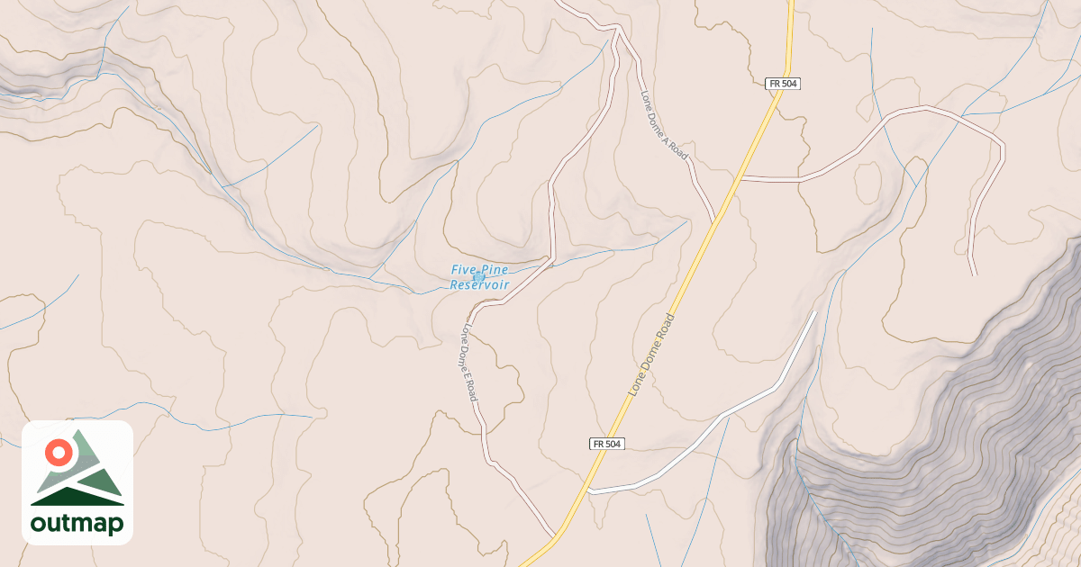 Map of LONE DOME E