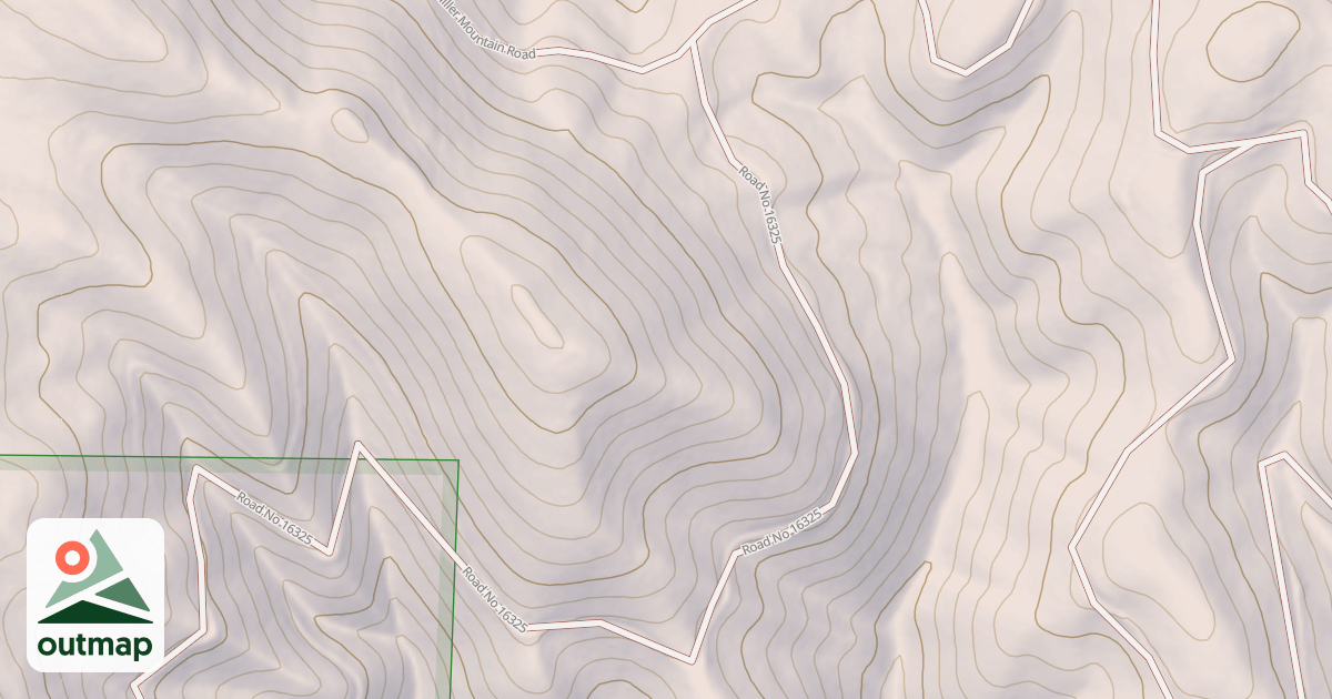 Map of MILLER MOUNTAIN SPUR