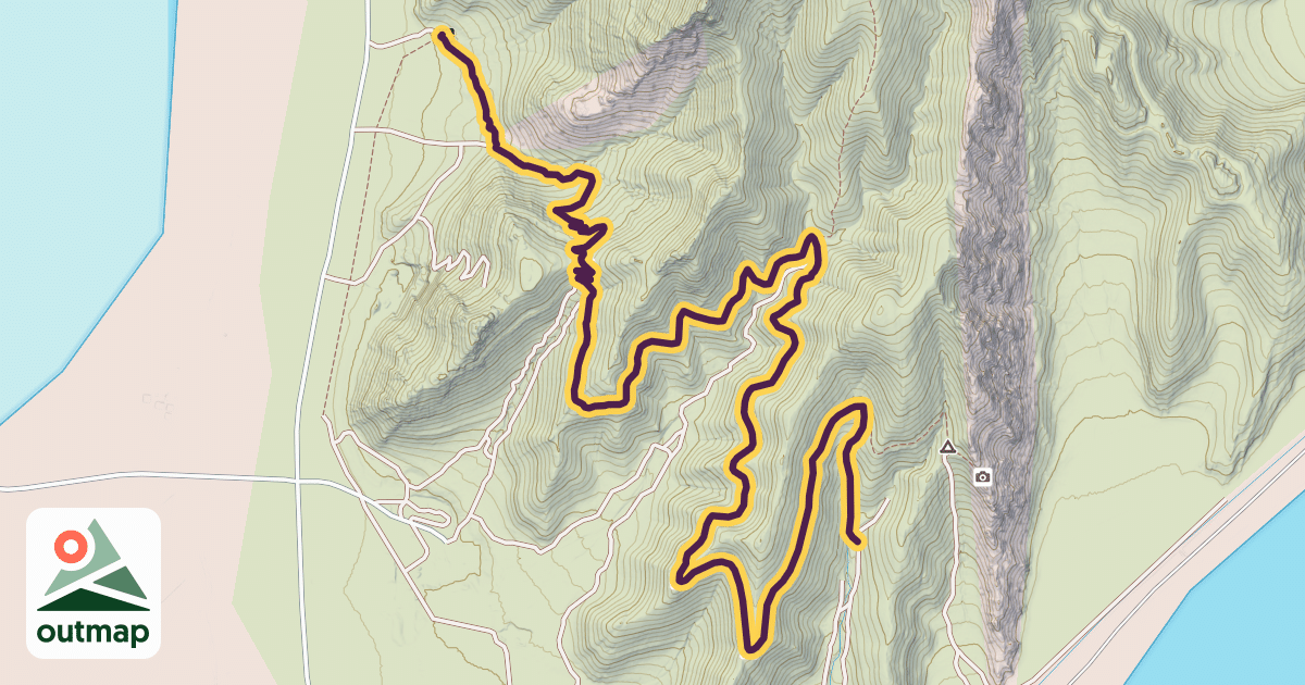 Map of Stansbury Island Mountain Biking Trail