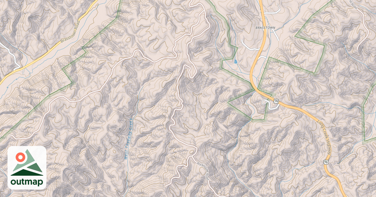 Map of BIMBO MOUNTAIN