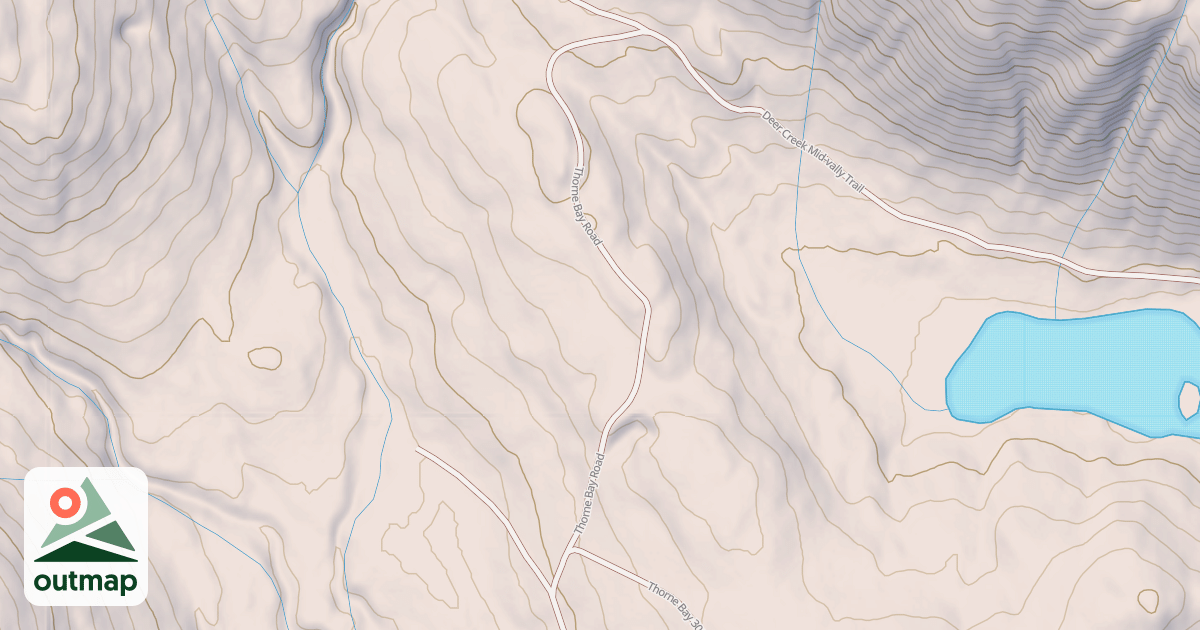 Map of THORNE BAY