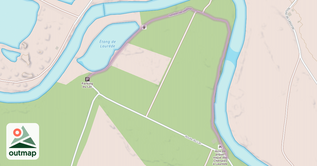 Map of Sentier de l'Adour