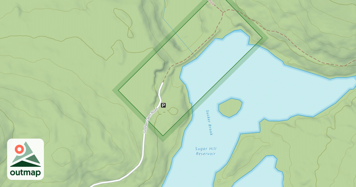 Map of Goshen Dam