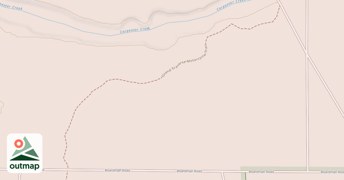 Map of Grand Traverse Motorcycle Trail