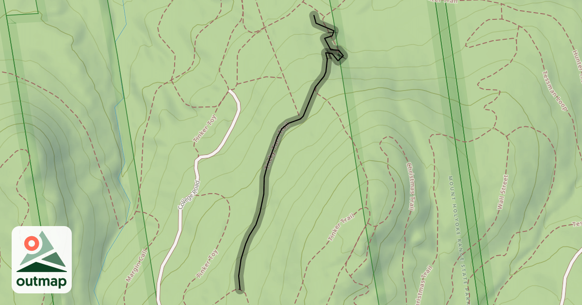 Map of Tricky Turn Trail