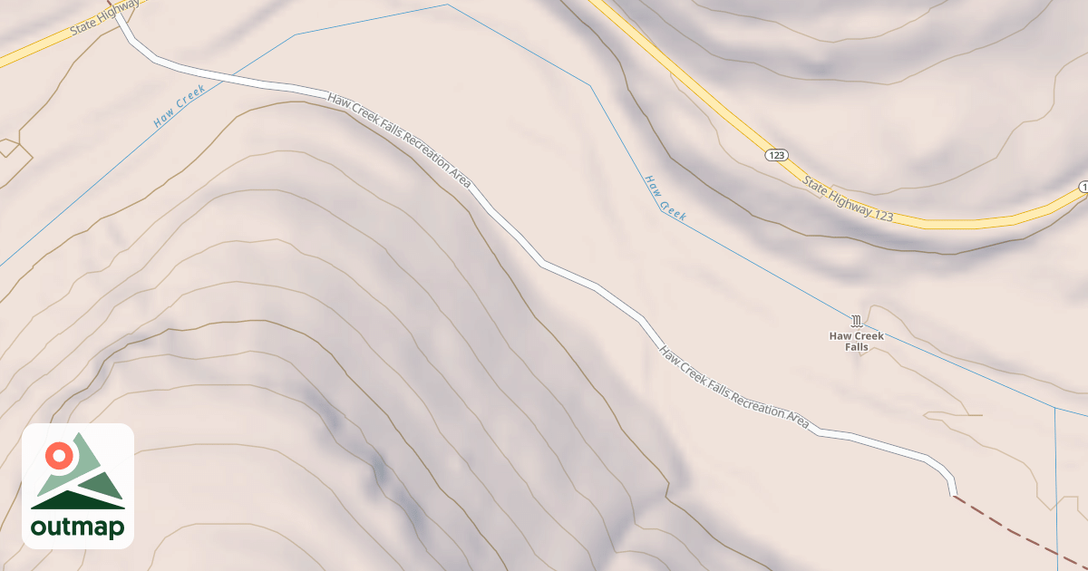 Map of HAW CREEK / JO110