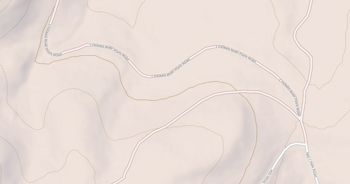 Map preview of CROOKED RIVER POINT