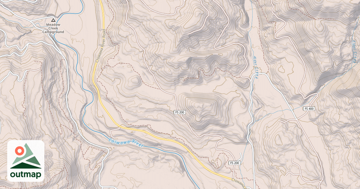 Map of ALDER CREEK TIE