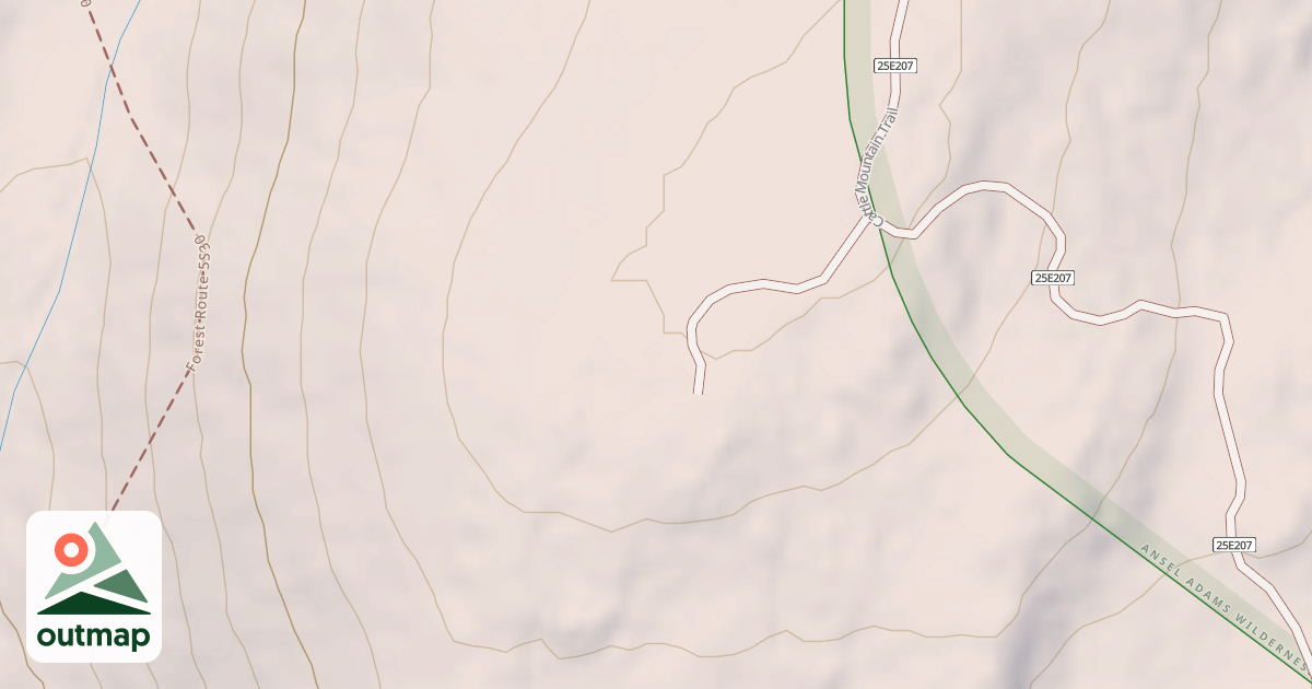 Map of CATTLE MOUNTAIN T1