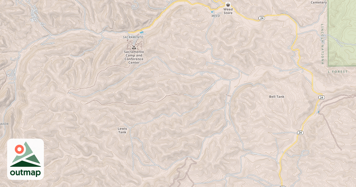 Map of PERK CANYON