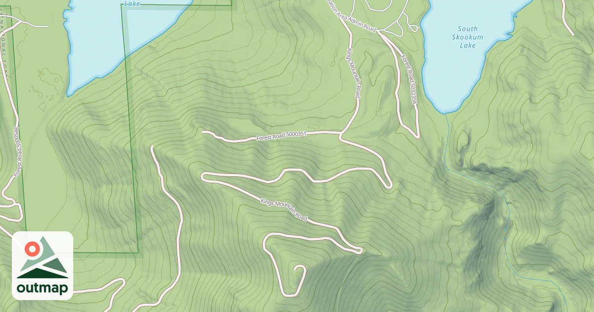 Map of KINGS MTN