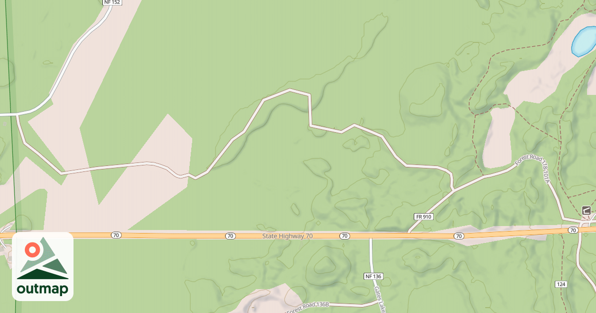Map of USFS Motor Vehicle Use Map Trails 12950
