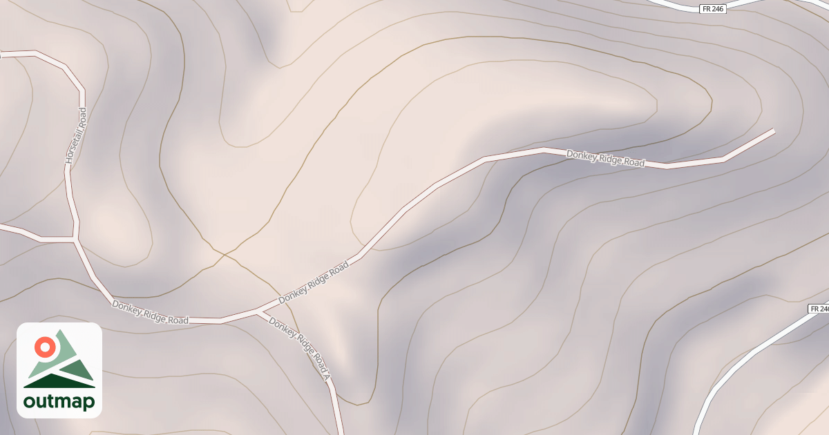 Map of DONKEY RIDGE
