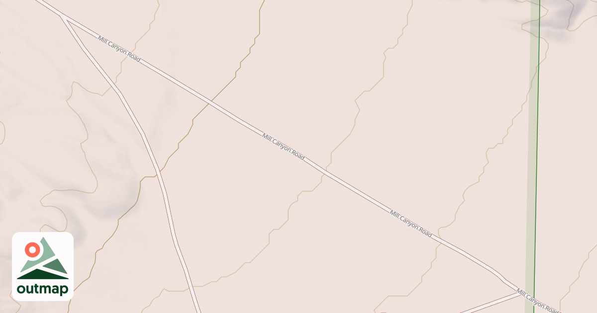 Map of MILL CANYON - DRY LAKE