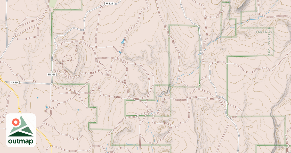 Map of GLORIETA MESA