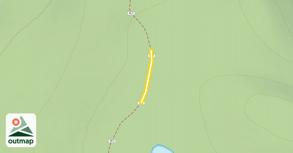 Map of Flagline Tie Trail #40.3