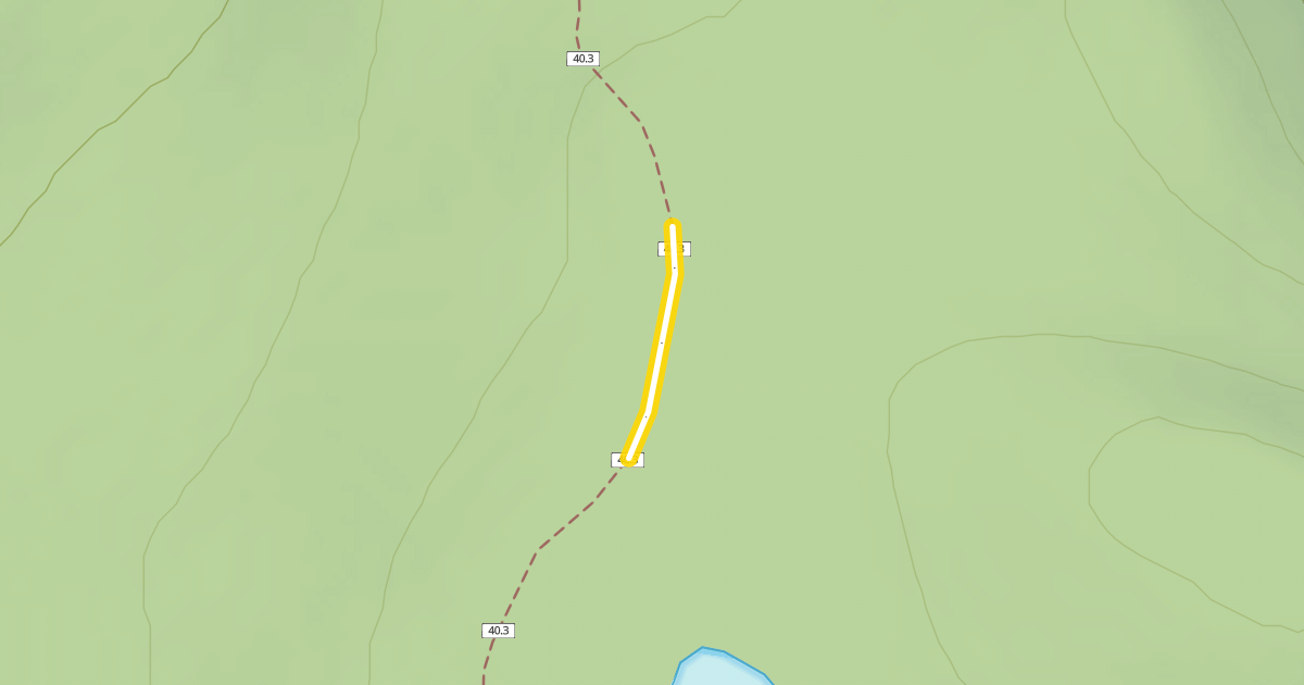 Map preview of Flagline Tie Trail #40.3