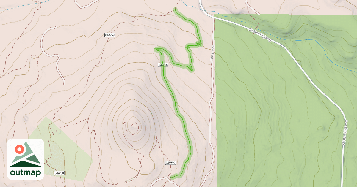 Map of Huckleberry Loop (South)