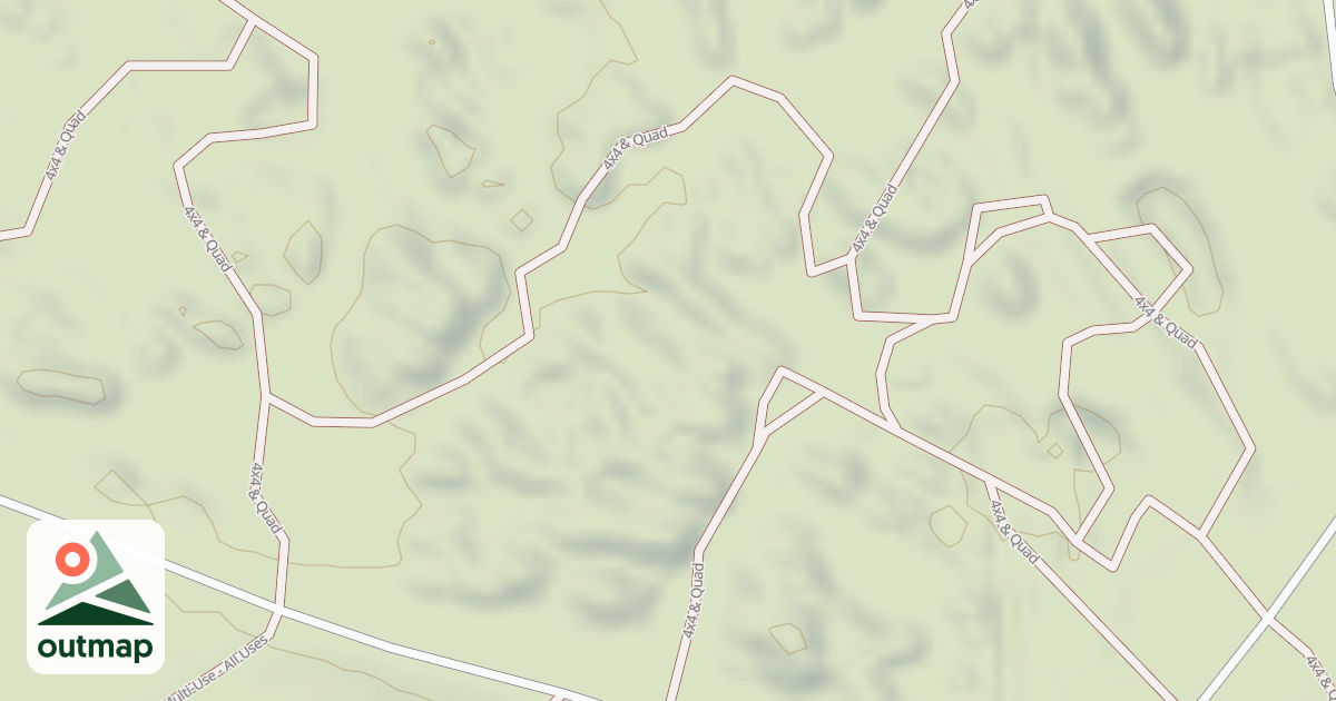 Map of Interlake State Recreation Area Trails