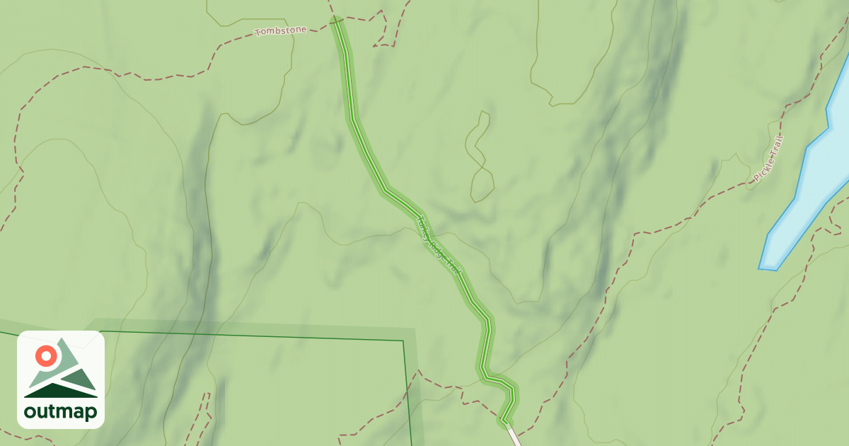 Map of Turkey Ridge Trail