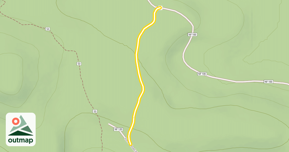 Map of Bitterbrush Loop