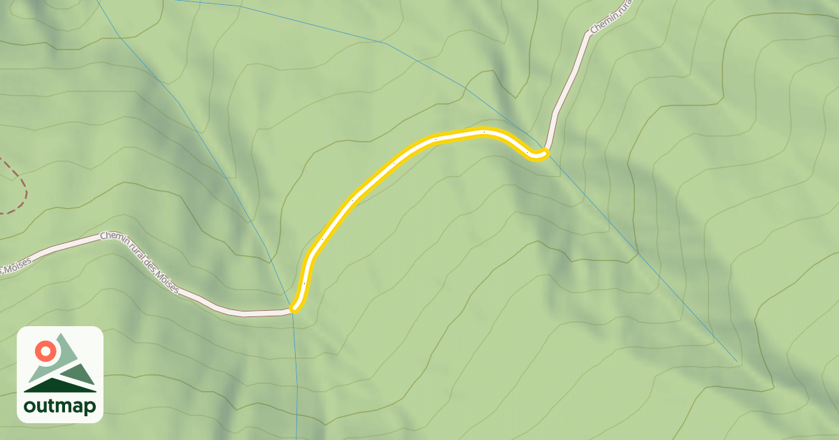 Map of Chemin rural des Moises