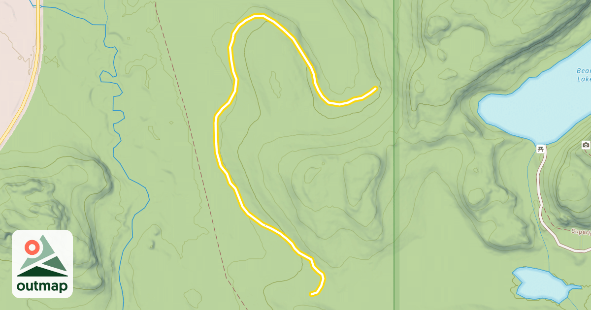 Map of Northwoods Ski Trails