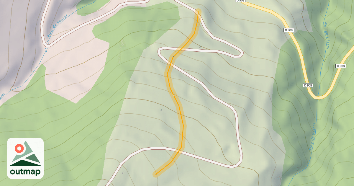 Map of Fouines - Bas