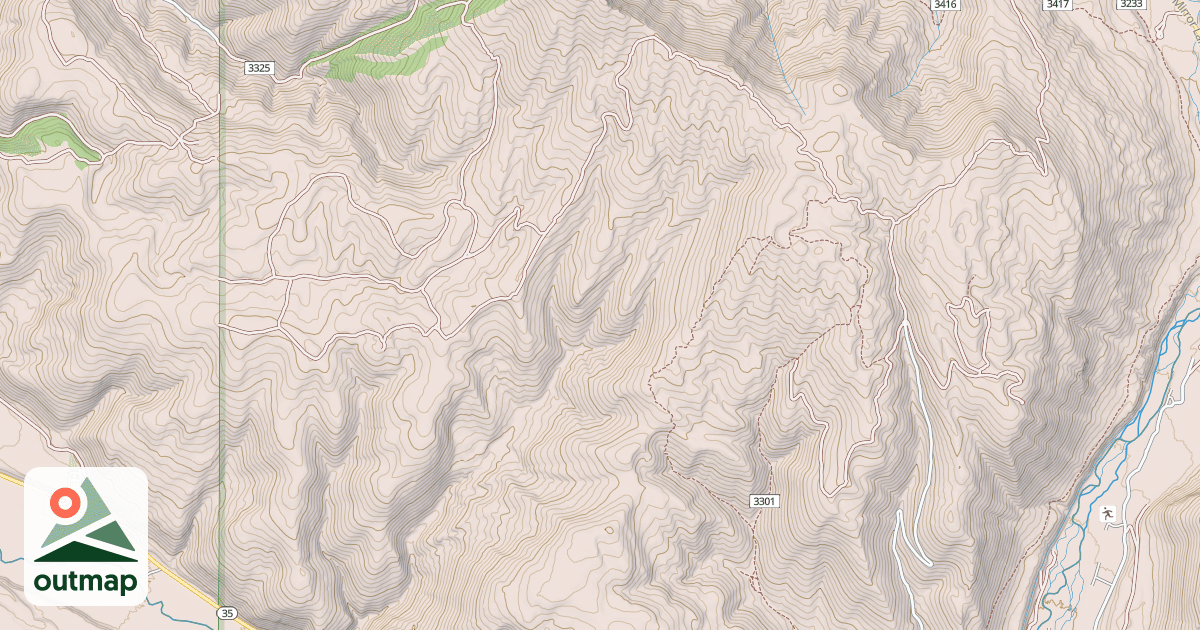 Map of Cedar Hollow Snomo Marked