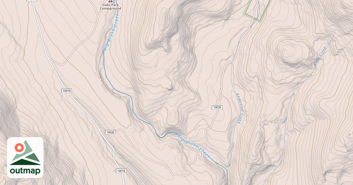 Map of ANDERSON CREEK